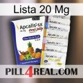 Lista 20 Mg 11